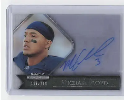 2012 Press Pass Showcase #SCMF Michael Floyd RC Auto #'d /299 • $4.95