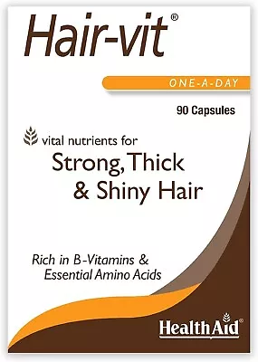 HealthAid Hair-Vit Strong & Shiny Hair (Hair Vitamins) 90 Capsules • £20