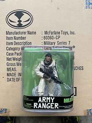 McFARLANE MILITARY SERIES 7 ARMY RANGER ARTIC OPS ACTION FIGURE CASE FRESH • $39.99