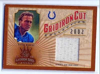 $19.95 • Buy 2002 Gridiron Kings Peyton Manning Gridiron Cut Jersey 315/400