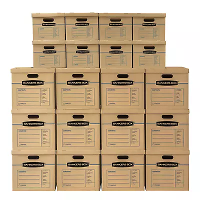 Bankers Box Smoothmove Classic Moving Kit Boxes 20-Pack • $83