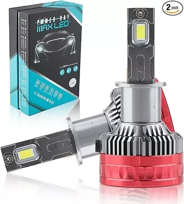 SWIFTLY PARTS Ultra Bright MAX H3 LED Headlight Bulbs - 26000LM 180 Watt 6500k • $69.99