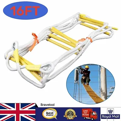 £35 • Buy 16ft Fire Escape Ladder Rope Emergency Home Fire Safety Exit Window Emergency