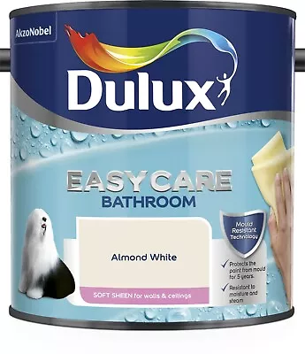 £21.99 • Buy Dulux Bathroom Easycare - Soft Sheen Bathroom Emulsion - All Colours