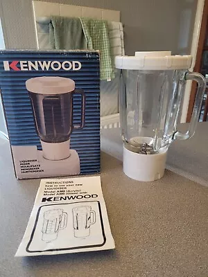 Kenwood Chef A990 Glass Liquidiser White Fully Restored/Tested • £40