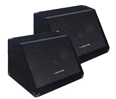 Sound Town 12  1000W DJ PA Stage Floor Monitor Loud Speakers (METIS-12M-PAIR) • $254.99