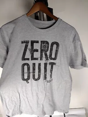 5.11 Tactical Shirt Mens Large Zero Quit • $12.99