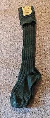 Thistles High Wool Content Calve Length Kilt Hose Socks In Military Green Small  • $19.99