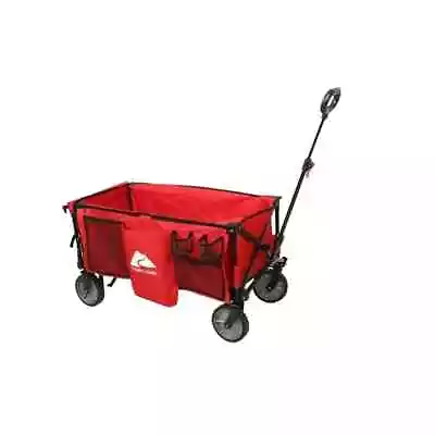 Ozark Trail Camping Utility Wagon With Tailgate & Extension Handle Red - New • $54.97