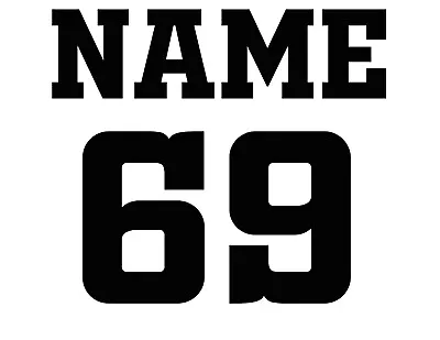 Custom Vinyl Jersey Name And Numbers - Letters - Iron On Transfers HTV  Mommy Of • $12