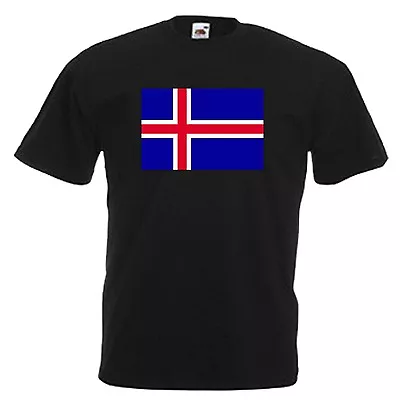 Iceland Icelandic Flag Emblem T-shirt All Sizes • £9.25