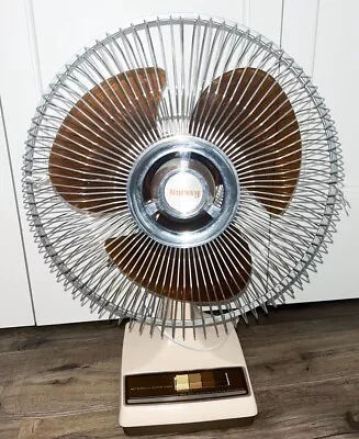 Vintage 16  Galaxy 3-Speed Oscillating Retro Fan - Tested & Working Read • $24.95