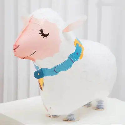 Large Walking Sheep Foil Balloon Farm Animal Birthday Party Easter Event Decor • £3.68