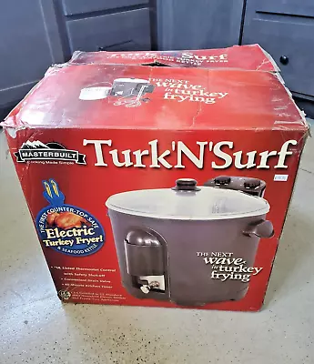 Masterbuilt Turk N Surf Deluxe28 Qt Electric Cooker Turkey Fryer Boiler Steamer • $124