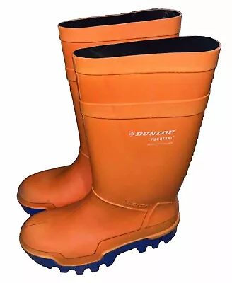 Dunlop Purofort Thermo Plus Safety Wellington Boot For Unisex Adult Size 11 UK • £74.99