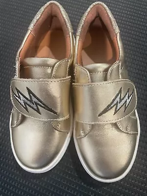 Venettini Girl Gold Shoes Size Euro 29 (US 12.5) Leather Great Condition!! • $17.99