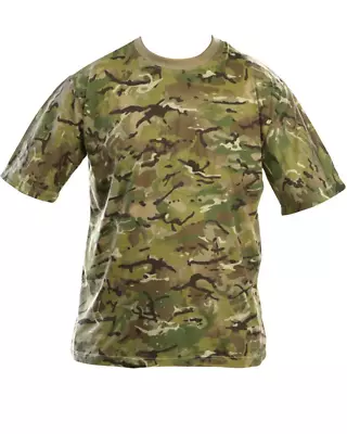 Mens BTP MTP Camouflage T-Shirt Military Army Hunting Gear Tactical Combat Tee • £9.99