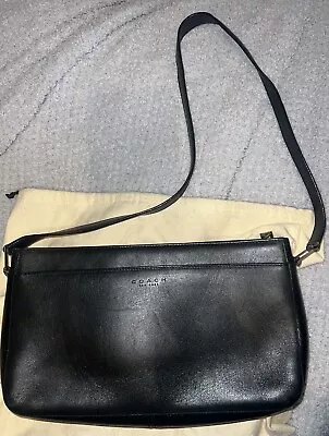 Coach Vintage Black Crossbody Purse With Sliver Hardware  • $40