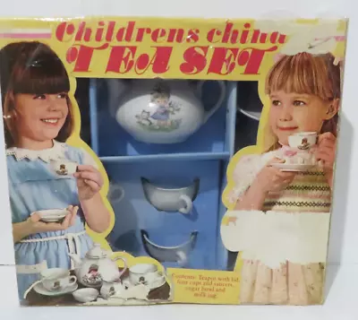 Children's China Teaset GDRVintage 1960'sKitten/Child12pcRareOriginal Box • $49