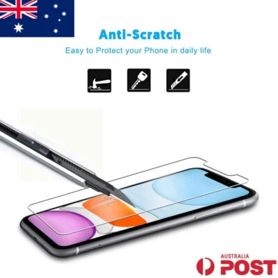 $5.89 • Buy  New IPhone Tempered Glass Screen Protector For Apple 11 Pro Max XS Max XR X SE