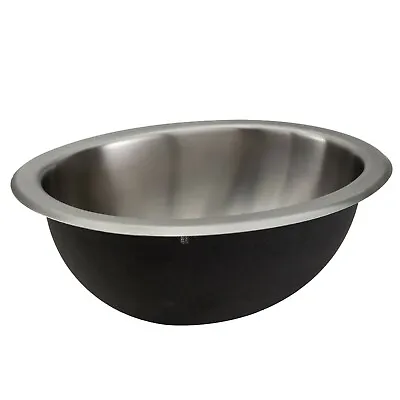 RV 10  X 13  Stainless Steel Oval Round Sink Camper Kitchen Bath Sink • $57.95