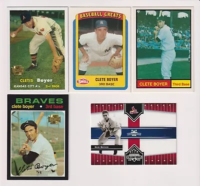 Five Card Clete Boyer Lot - New York Yankees • $1.49