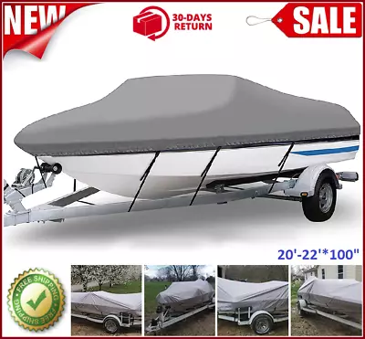 Heavy Duty Trailerable Boat Mooring Cover 20-22ft Waterproof Boat Storage Covers • $130.77