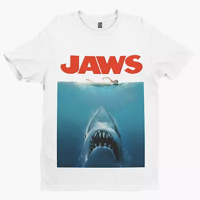 £8.39 • Buy Jaws T-shirt - Movie Poster 70s 80s Shark Movie Film Retro Yolo Gift Uk