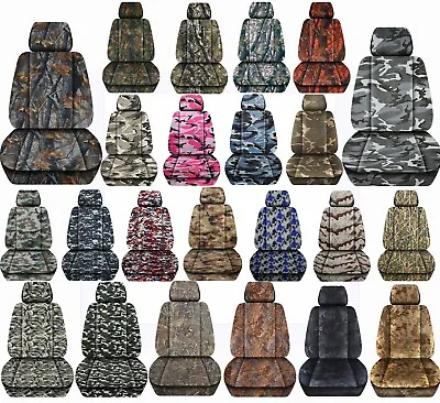 Front Set Car Seat Covers Fits 1996-2022 Toyota RAV4  Camouflage • $84.99