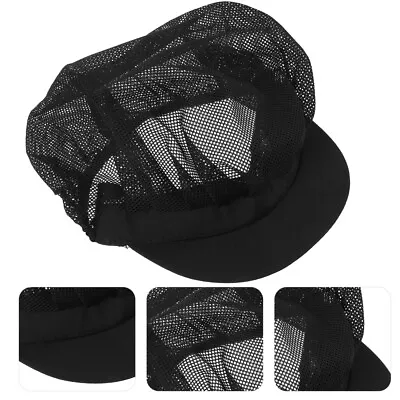 Chef Hat Adjustable Elastic Breathable Mesh Work Cap Beanie For Kitchen Working • £6.79