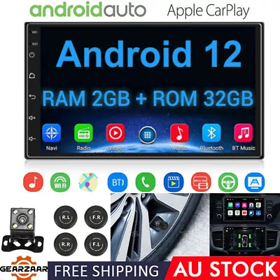 DSP CarPlay 7  Android 12 2DIN GPS Car Stereo Head Unit FM BT +TPMS For Toyota • $192.99