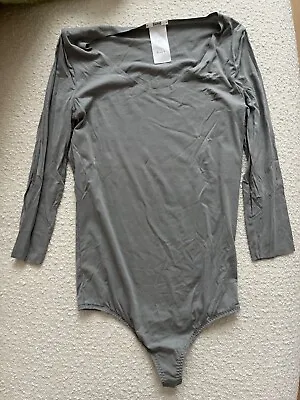 £20 • Buy Wolford Grey Bodysuit Xs