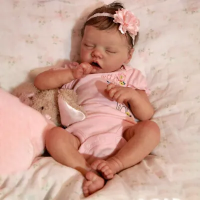 18in Reborn Baby Dolls Twin A Handmade Full Silicone Sleeping Newborn Girl Gifts • $105.59