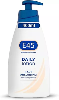 New E45 Moisturising Lotion Pump 400g- Dermatological - Skin Care Lotion • £6.09