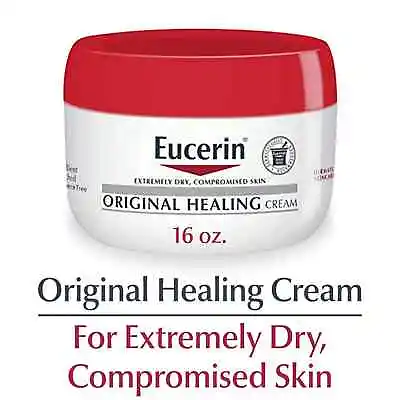 Eucerin Original Healing Cream Body Cream For Dry Skin 16 Oz Jar • $17.89