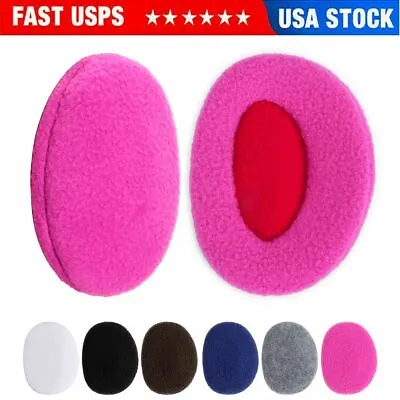 Pair Ear Muffs Winter Ear Warmers Fleece Earwarmer Mens Womens Earbags Bandless • $6