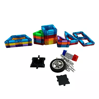 Cra-z-Art MagCreator Magnetic Building Tiles Blocks Toys Magnets Vehicle Parts • $11.99