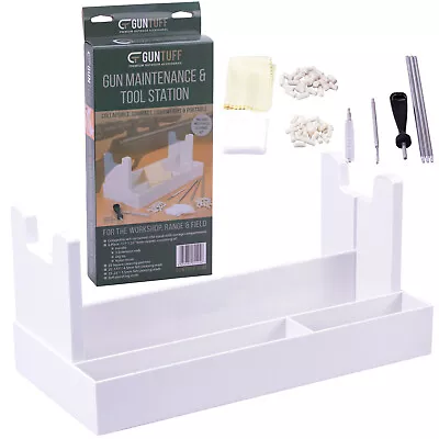 GunTuff Air Rifle Gun Cleaning Kit Maintenance Centre Stand Airgun 177 22 • £15.79