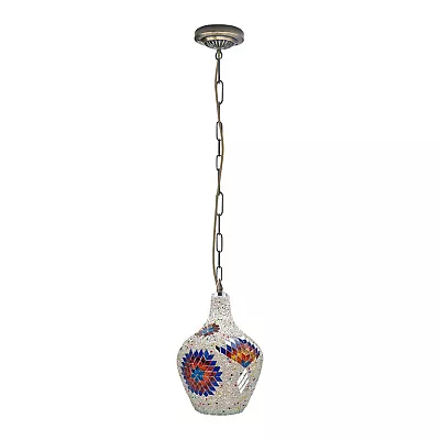 Vintage Glass Ceiling Pendant Light LED Mosaic Turkish Style Hanging Retro Lamp • $50.74