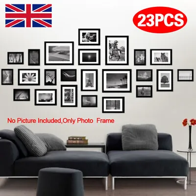 Large Multi Picture Photo Frames Wall Set 23PCS Art Decoration Home Office Gift • £4.99
