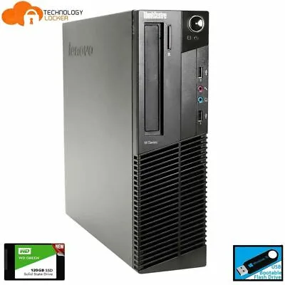 $109.65 • Buy Lenovo ThinkCentre M92p SFF Desktop PC I5-3470 @3.2 8GB RAM 120GB SSD Win 10 Pro
