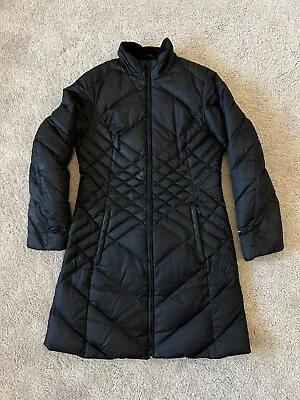 Eddie Bauer Black Long Parka Down Puffer Jacket Coat Womens Size Medium • $47.99