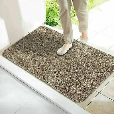 Super Absorbent Magic Door Mat Clean Step Washable Indoor Outdoor Anti Slip Mats • £9.69