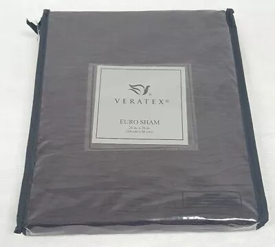 Veratex Aubergine Auburn One European Pillow Sham 26 X26  NWT $59.99 • $22.49