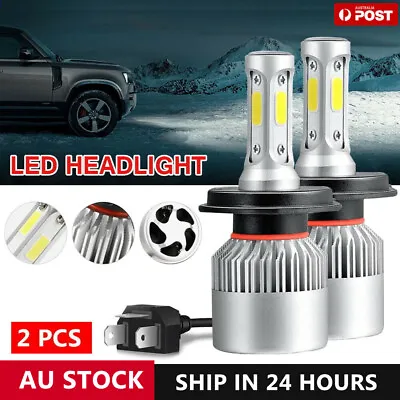 2PCS H4 LED Headlight Globes Replace Bulbs Lamp Cars Motorcycle High Low Beam OZ • $12.90
