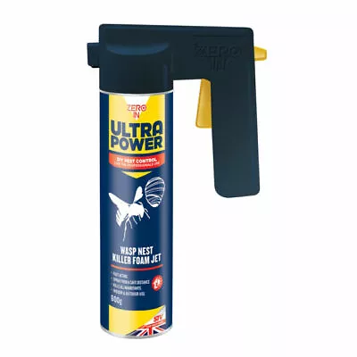 Zero In Wasp Nest Killer Foam Jet 600ml Trigger Aerosol • £15.59