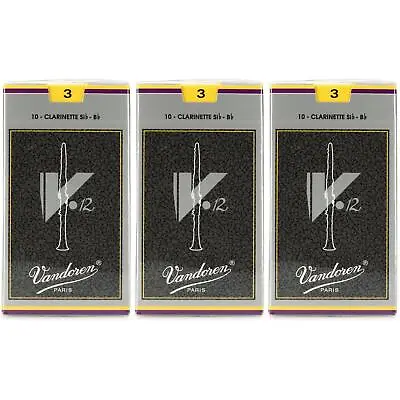 Vandoren V12 Bb Clarinet Reed - 3.0 (30-pack) • $111