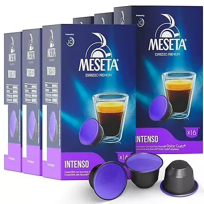 Meseta Italian Intenso Nescafe Dolce Gusto Compatible Coffee Capsule Pods 96 Ct • $44.99