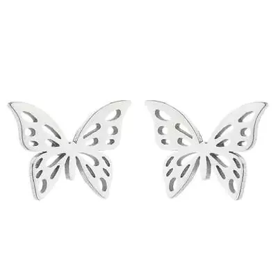 2pairs Stainless Steel Butterfly Earrings 4 Colors Jewelry Wholesale FJS218-268 • $2.99