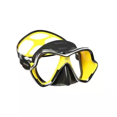 Mares X-Vision Liquidskin Chrome Mask Black/Yellow - Dive Masks (411065CLYLKYLK) • $119.95